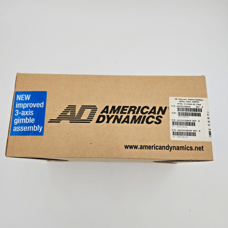 American Dynamics Discover Mini Dome Camera ADCDH2506CN 2.5-6mm AI White – NOB
