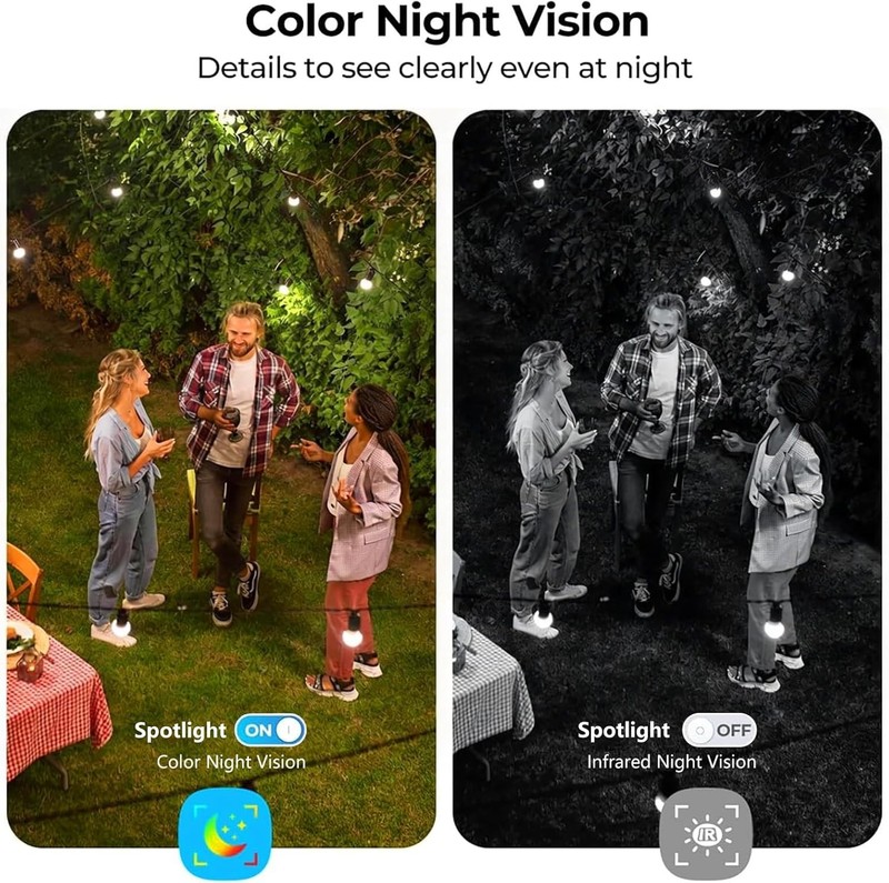 2K Solar Powered Wireless Security Cameras - AI Motion Detection & Night Vision gallery