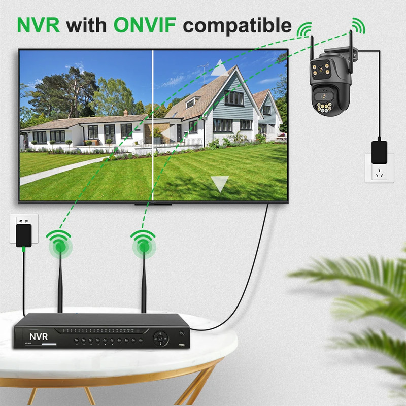 Outdoor 4MP/8MP HD Wifi Security Camera with Auto Tracking, Night Vision 🔥 gallery