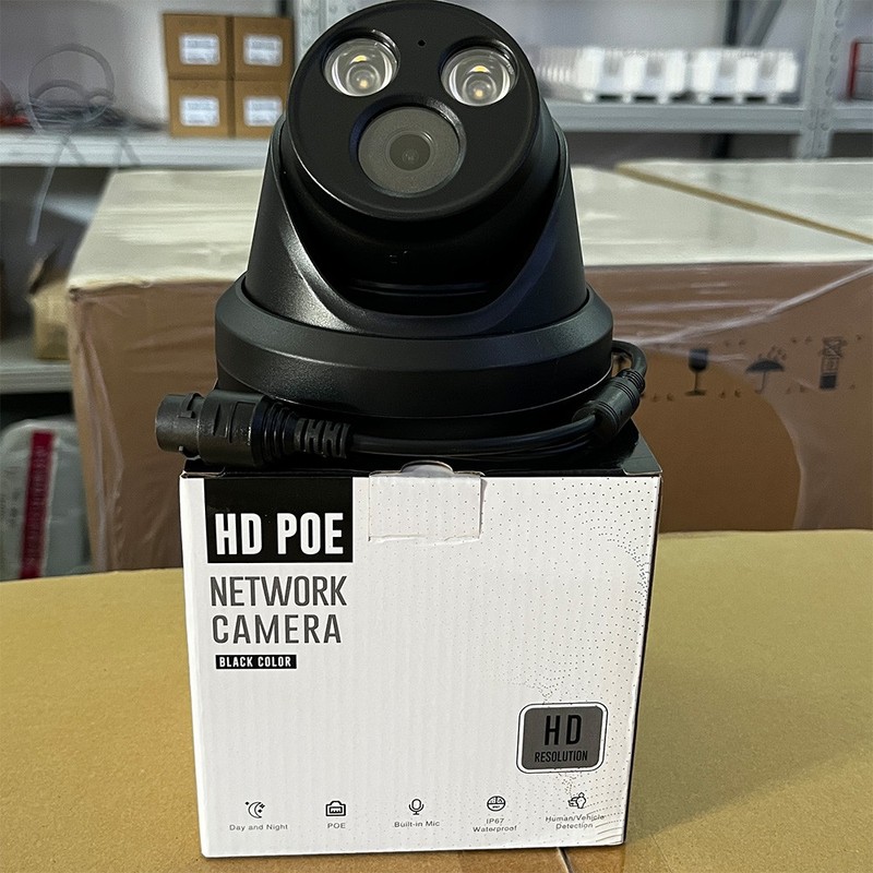 VIKYLIN Turret POE IR30M 8MP 4K security camera with audio Black Outdoor/indoor gallery