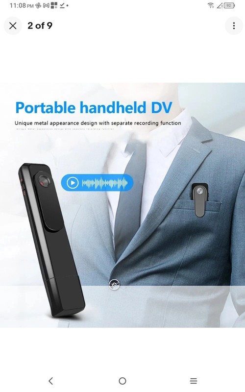 Mini Body Camera Portable Wearable Clip Pocket Cam Video Recorder 1080P gallery