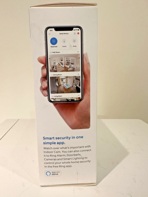 Ring Indoor Cam 1080p Wi-Fi Plug-In Camera, Alexa, Two-Way Audio, White gallery