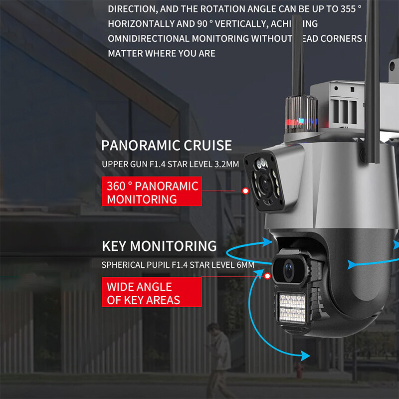 2PCS Camaras De Seguridad Wifi Exterior 4K Inalambrica Con Vision Nocturna Video gallery