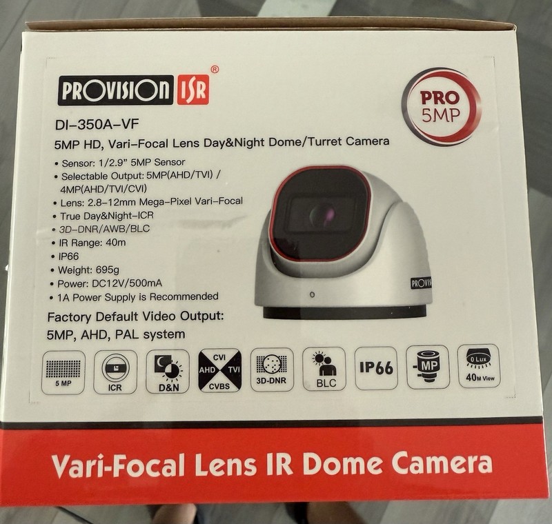 DI-350A-VF ProVision ISR 5 MP HD Camera