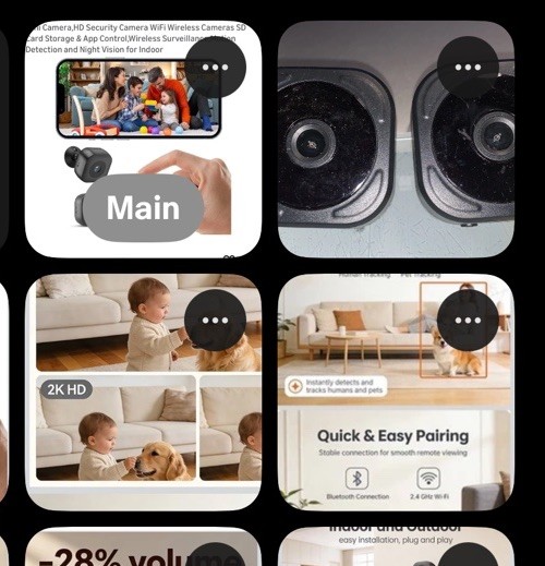 2PC Mini HD Camera WiFi Wireless Monitoring Security