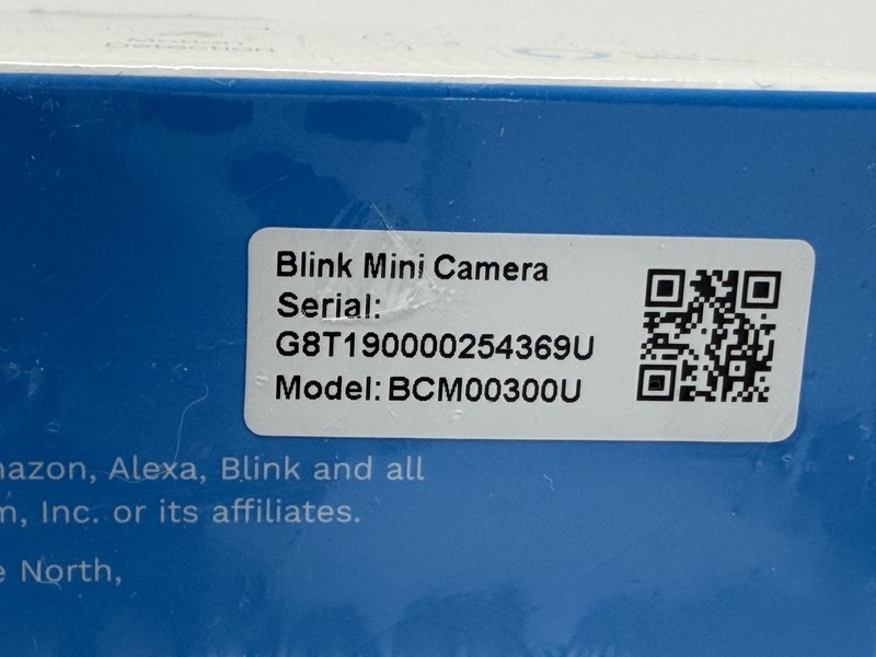 Blink Mini 1080p Security Camera White Indoor Smart HD Video gallery