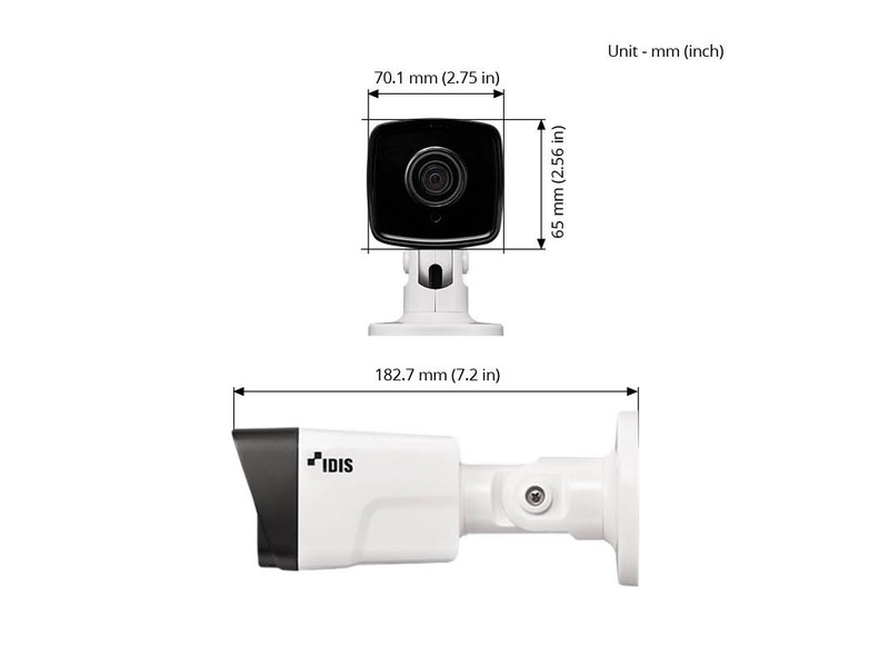 IDIS IP Bullet 2 Megapixel Camera DC-T4217WRX2.8 gallery