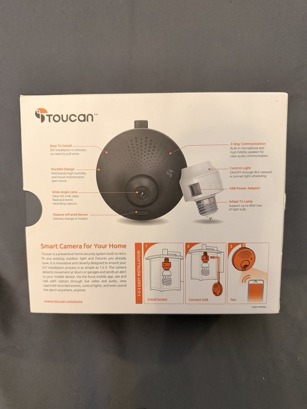 Toucan Outdoor Security Surveillance Kit TSK100KU Camera Smart Socket Box Opened gallery
