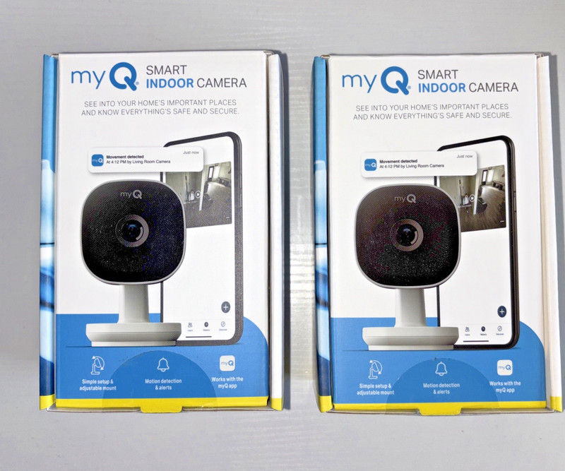 2 Chamberlain myQ Smart Indoor Home Security Camera MYQ-C13AXXW Full HD 1080p