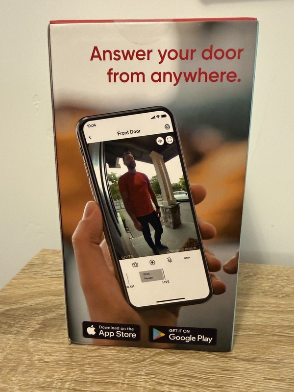 NEW IN BOX Wyze Video Doorbell Chime Weatherproof Hardwired Night Vision gallery