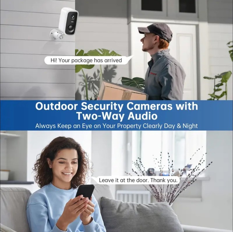 3K HD Security Wireless & Solar Camera With AI Motion Detection & 2 Way Audio gallery