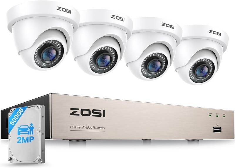 Dome Security Camera System 3K Lite 2MP 500GB 8CH