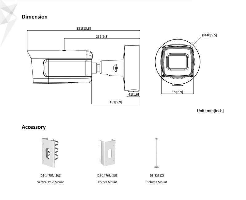 ENS SIPSL2TAP/MZ832 2MP License Plate Recognition LPR Network IP Bullet Camera gallery