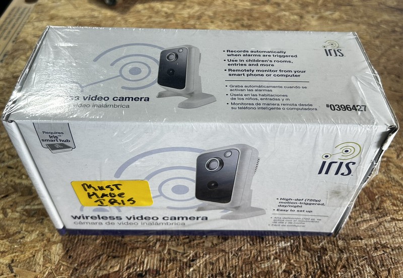 Iris Wireless Video Camera (Requires Iris Smart Hub) Not Included. New/Sealed gallery