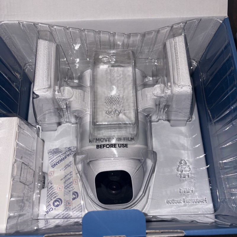 eufy Security Floodlight Camera E30, Security Camera Outdoor, 360° Pan & Tilt