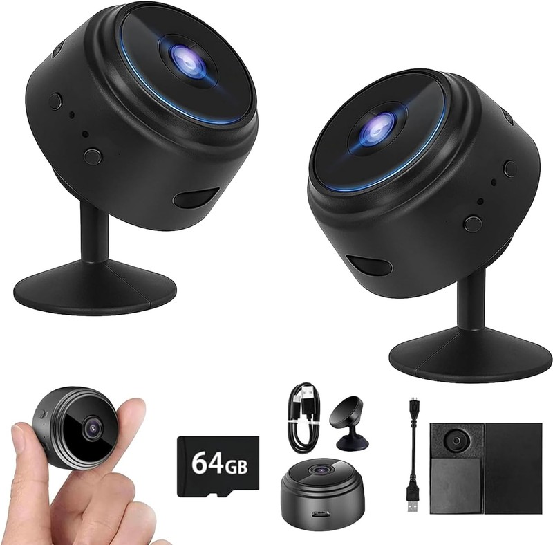 Guard House Security Camera1080p HD Magnetic Mini Cameras Smart Alarm with 64GB gallery