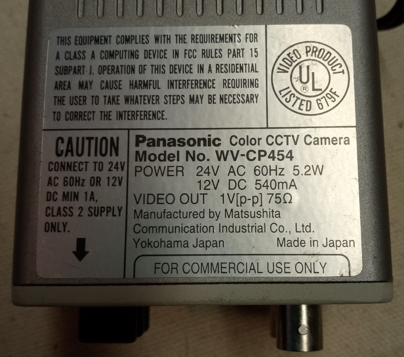 Panasonic Super Dynamic WV-CP454 Color CCTV Camera gallery