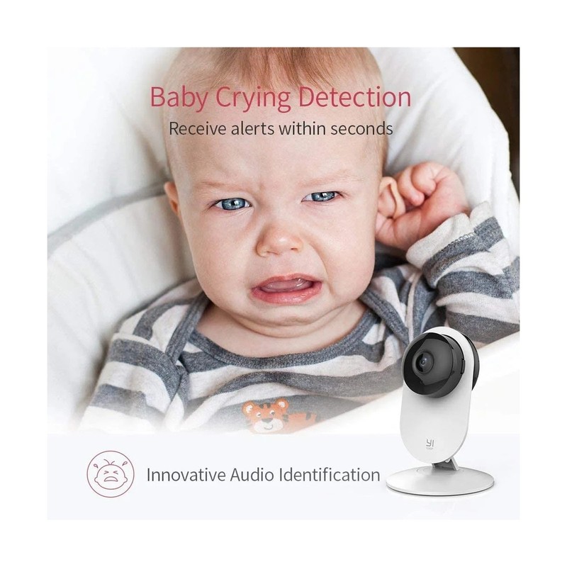 4 Pk 1090p White Indoor Home Security Camera with Night Vision and AI Detection gallery