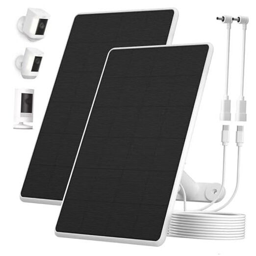 Solar Panel for Ring Camera,6W Solar Charger for Ring Stick Up Cam&All-New