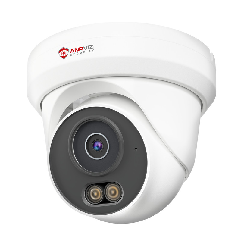 Anpviz 4MP Outdoor PoE IP Camera Color Night Vision Human Detection Built-in Mic