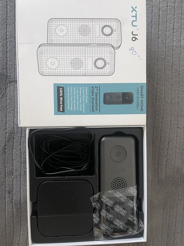 New XTU J6- WiFi Video Doorbell Camera, XTU Camera J6 Doorbell & Chime