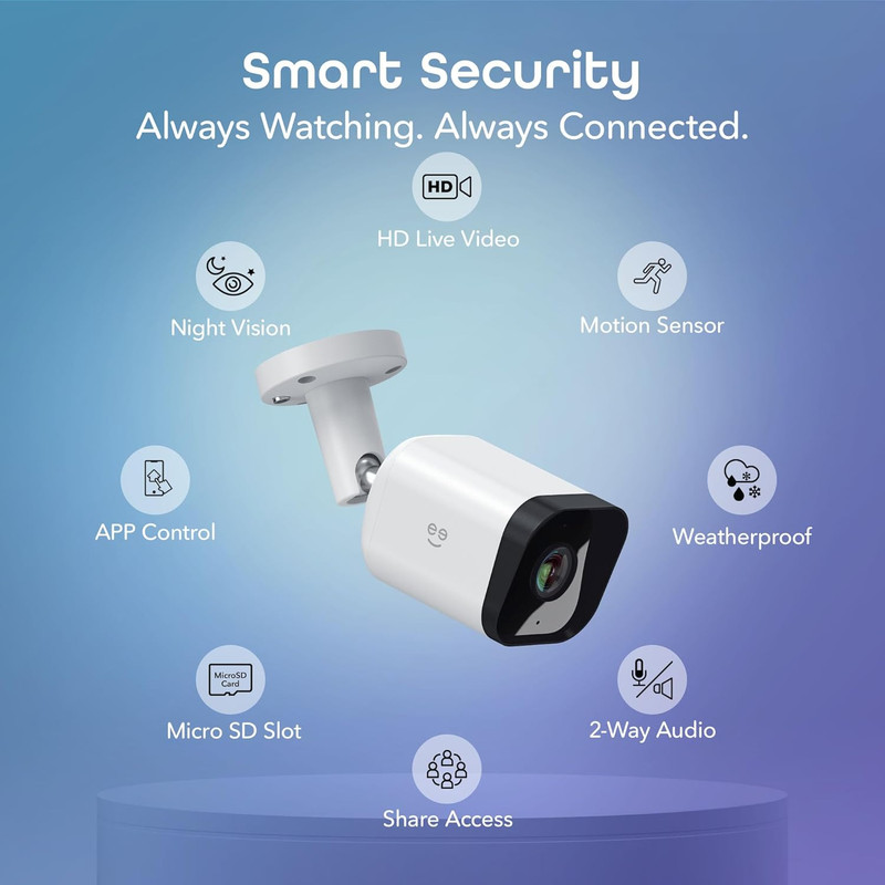 Hawk 3 1080P Outdoor Security Camera – 1-Pack Weatherproof Outdoor Cameras for H gallery