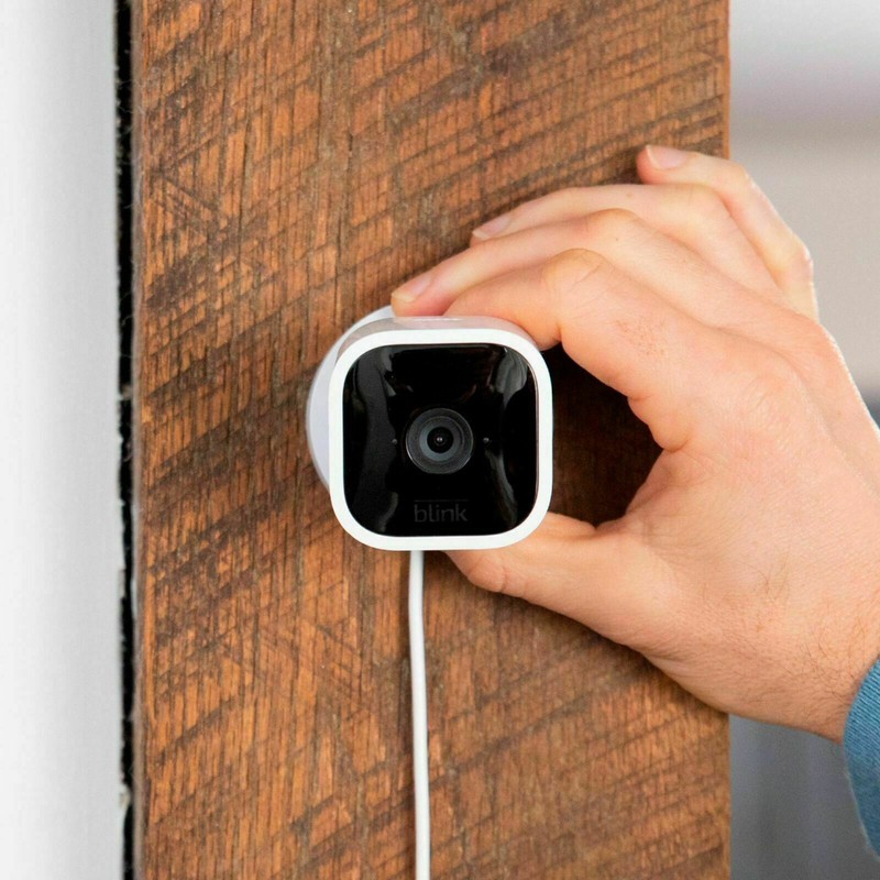 Blink Mini Indoor 1080p Wi-Fi Security Camera 2-Pack White Two Way Audio HD gallery