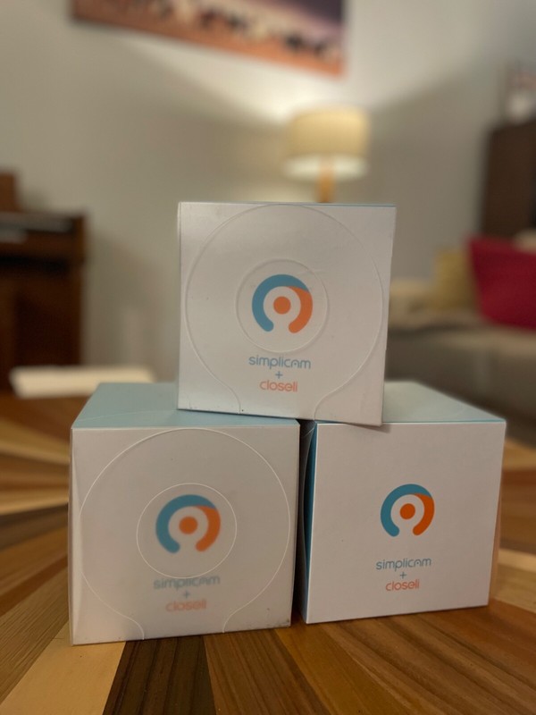 3 SimpliCams + Powered By Closeli Indoor HD Wi-Fi Security Cameras Retail: $450