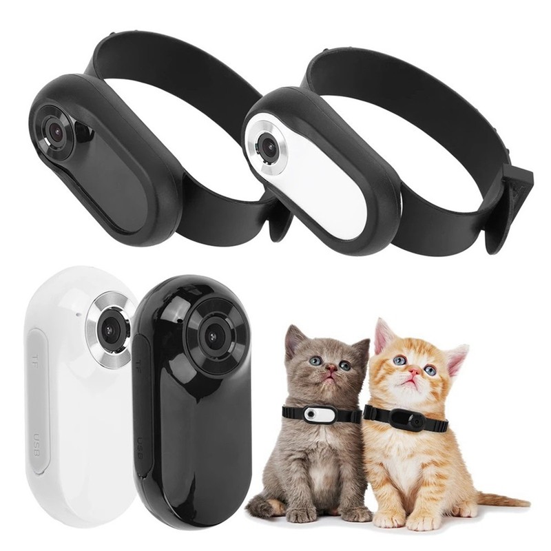 Pet Collar Camera USB Rechargeable 1080P LCD Display Pet Sport Camera7293 gallery