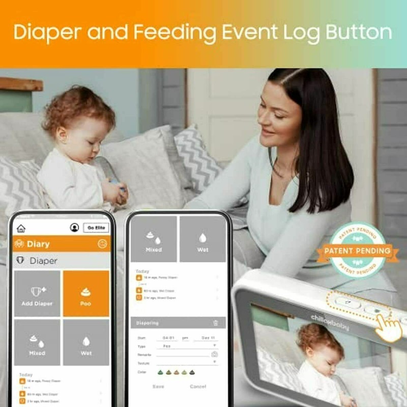 ChillaxBaby Daily Baby DM640 - WiFi Baby Monitor with Camera & Control Unit, 4.3 gallery