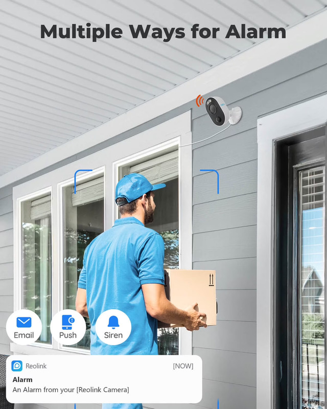 4MP Outdoor/Indoor Wifi Security Camera with Spotlight, Color Night Vision, 2-Wa gallery