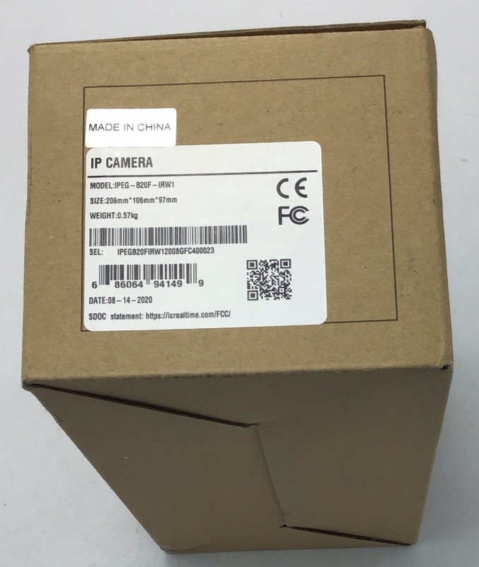 New IC Realtime IPEG-B20F-IRW1 2MP Network IR Indoor/Outdoor Bullet Camera u560 gallery