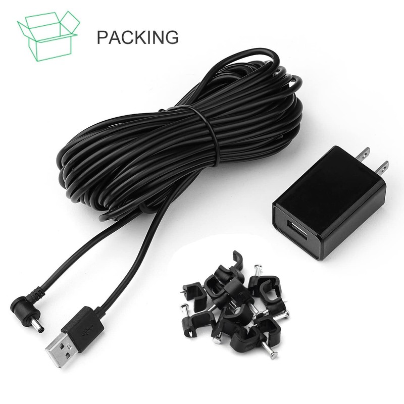 Power Adapter for Ring Stick Up Cam Battery(3rd Gen), with 30ft/9m Weatherproof gallery