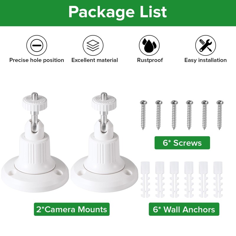 2Pack Security Camera Mount Compatible with eufy Solocam S220/C210, eufyCam 2... gallery