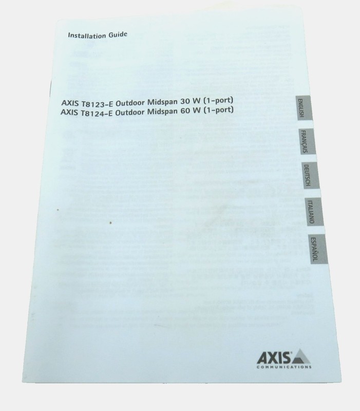 AXIS T8124-E Outdoor Midspan 60 W Outdoor from -40 °C to 50 °C - P/N # 5031-244 gallery
