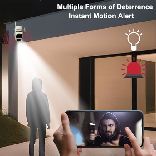 Solar Security Camera Wireless Outdoor, 3W Solar Panel, 360° Pan Tilt Solar gallery