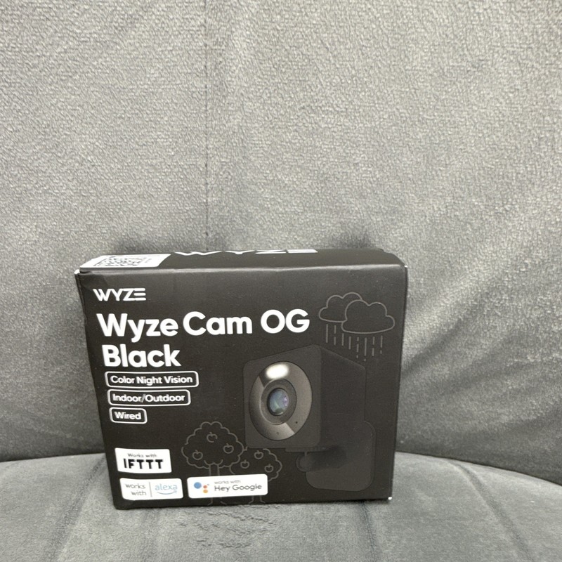 Wyze Cam OG Black 1080p Wired Wi-Fi Indoor/Outdoor Color Night Vision Cam