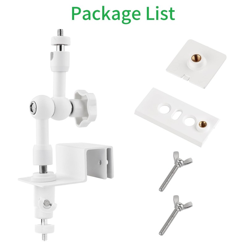 2-in-1 Gutter Mount for Solar Panel, Stick Up Cam Battery, Spotlight Cam and ... gallery