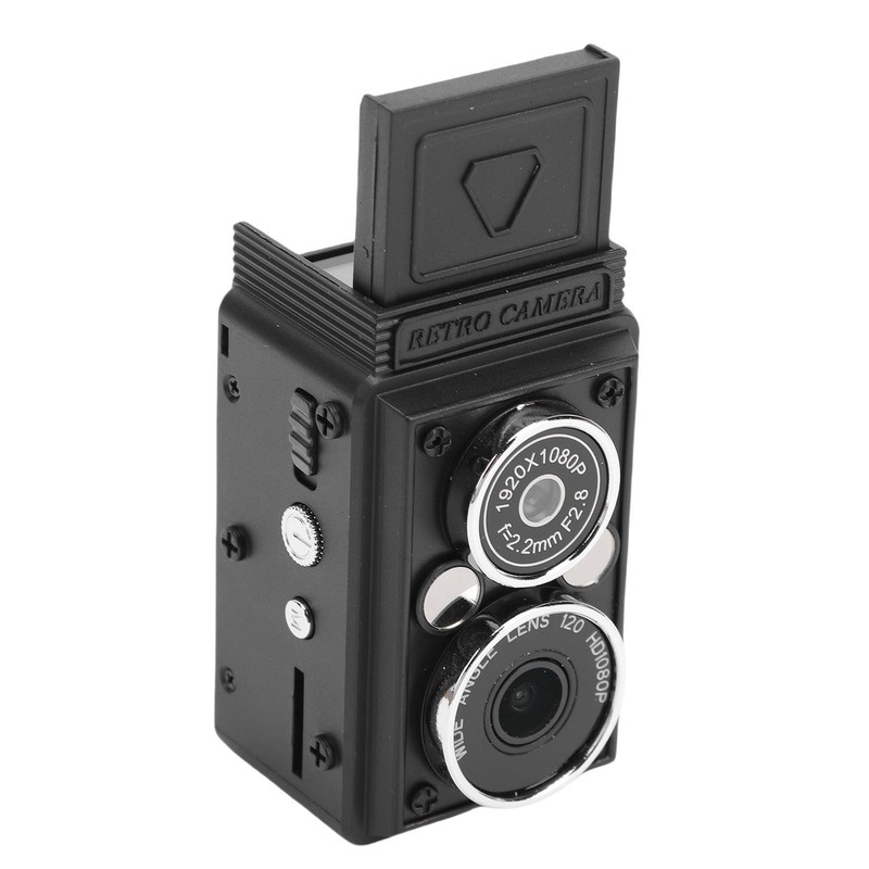 Retro Dual Lens Camera with Flash 12MP 1080P HD Wide Angle Autofocus 0.85in HOT gallery
