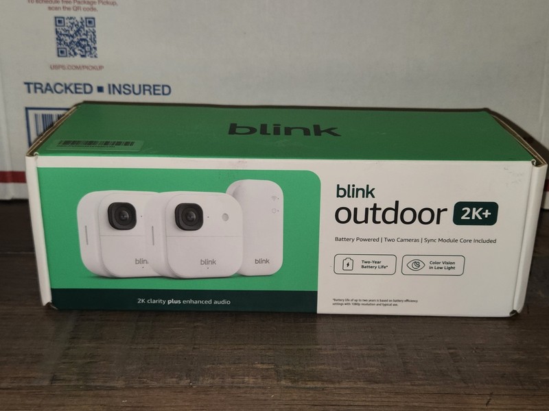 New & Sealed! Blink Outdoor 2K+ Newest Model 2-Camera System + Sync Module White