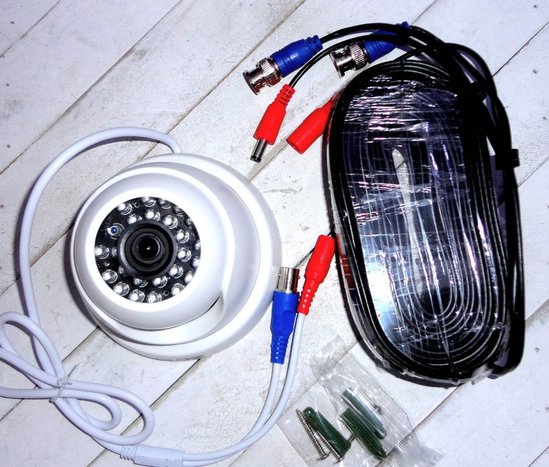 Zosi ZM4181A Dome Office Security Camera with Night Vision + 60 ft. BNC Cable