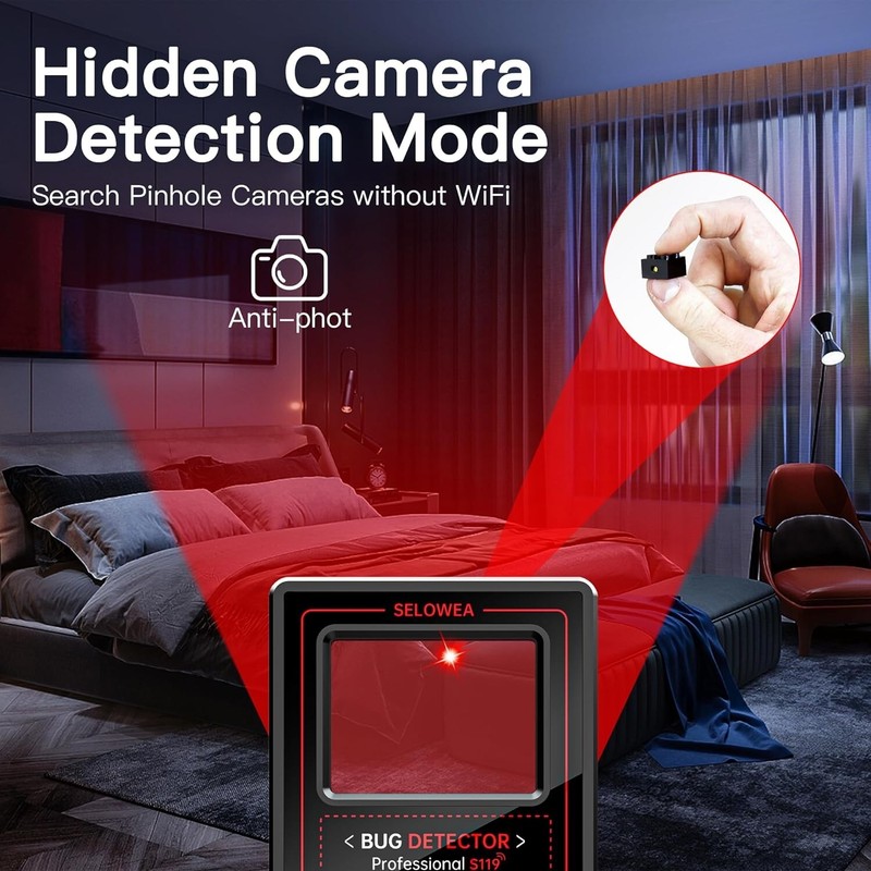 Hidden Camera Detector Professional RF Bug Detector Anti Spy Finder GPS Tracker gallery