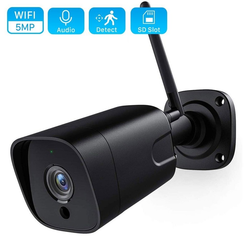 5MP Wireless IP Camera Outdoor 1080P CCTV IR Night Vision Wifi Security Camera