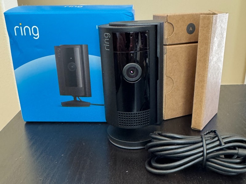 Ring Indoor Cam (2nd Gen), Home or business security in 1080p HD video, Black gallery