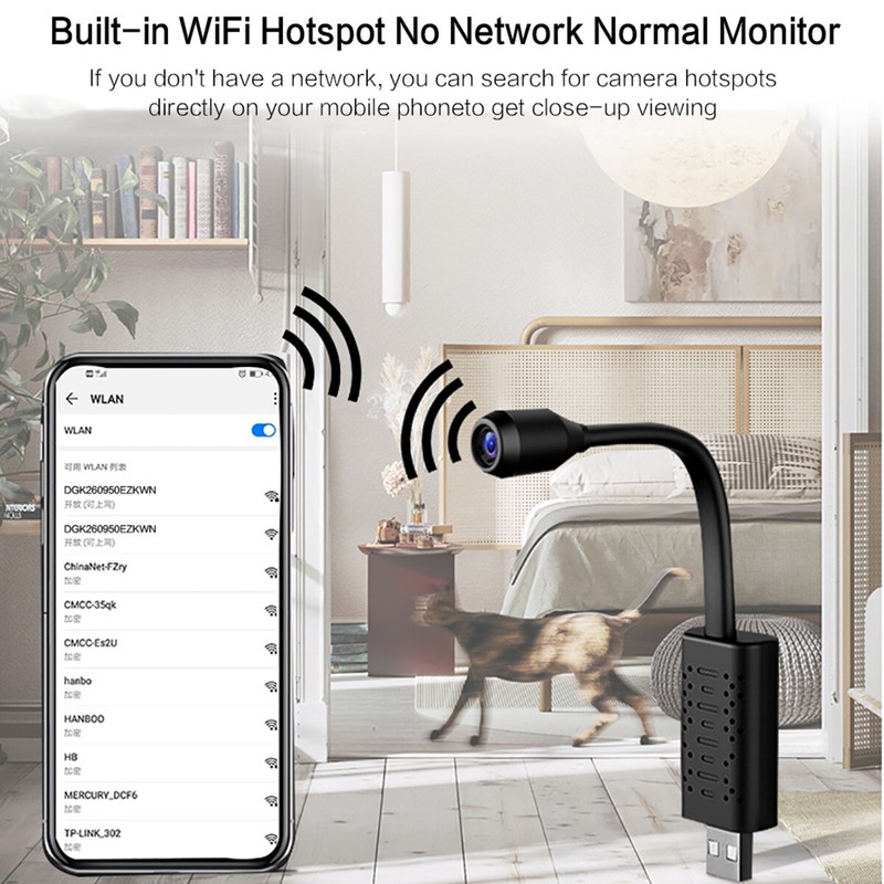 Mini HD 1080P Home Security Camera Camera Motion Detection Recorder Night Vision gallery