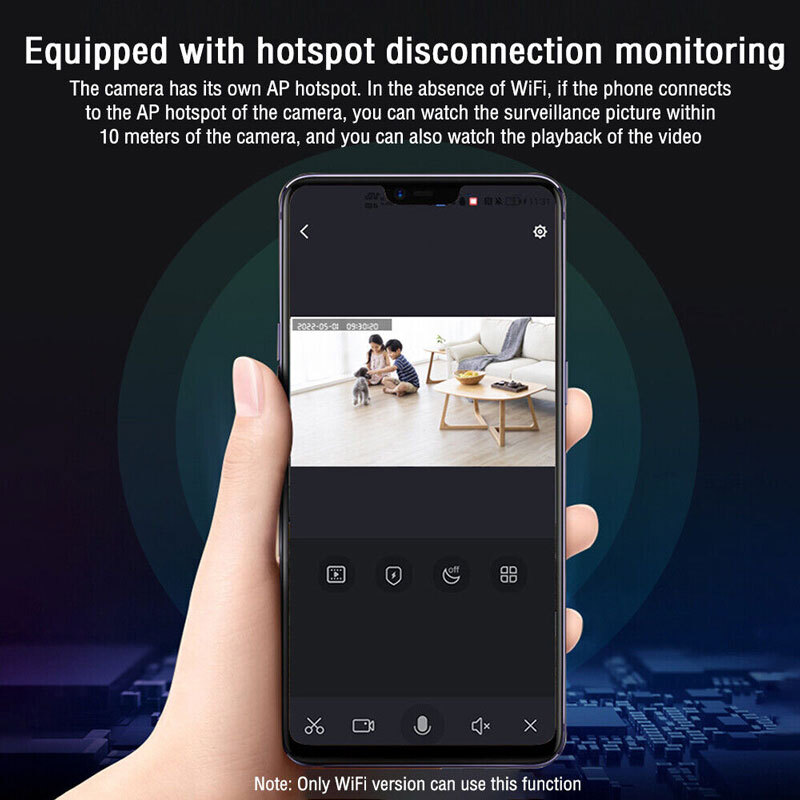 64G Mini 1080P Wireless Wifi Camera 360° Rotation Phone Remote View Night Vision gallery