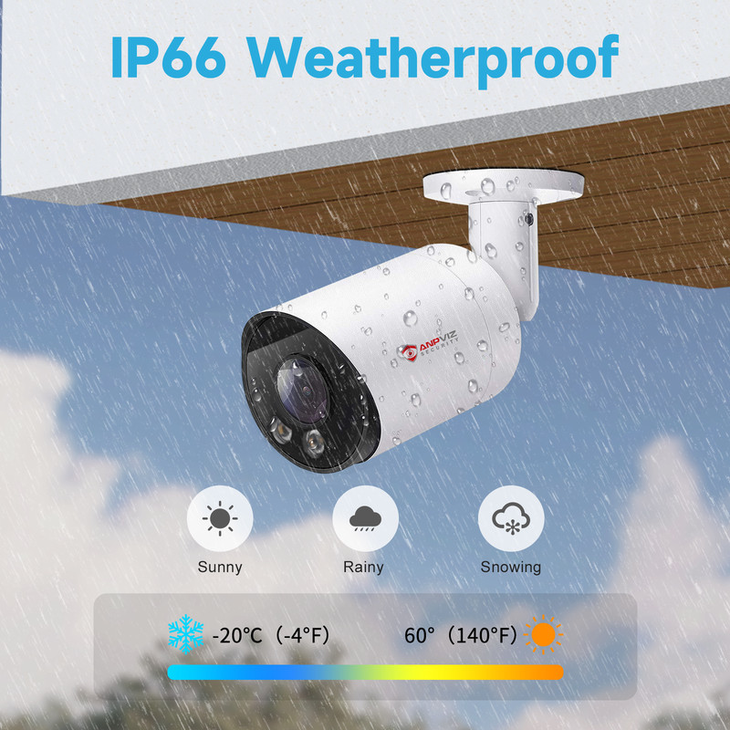 Anpviz 6MP PoE Bullet Security Camera Outdoor Color Night Vision Human Vehicle gallery
