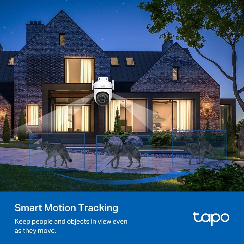 TP-Link Tapo 2K QHD Outdoor Pan/Tilt Wi-Fi Security Camera, 360° View, Motion Tr gallery