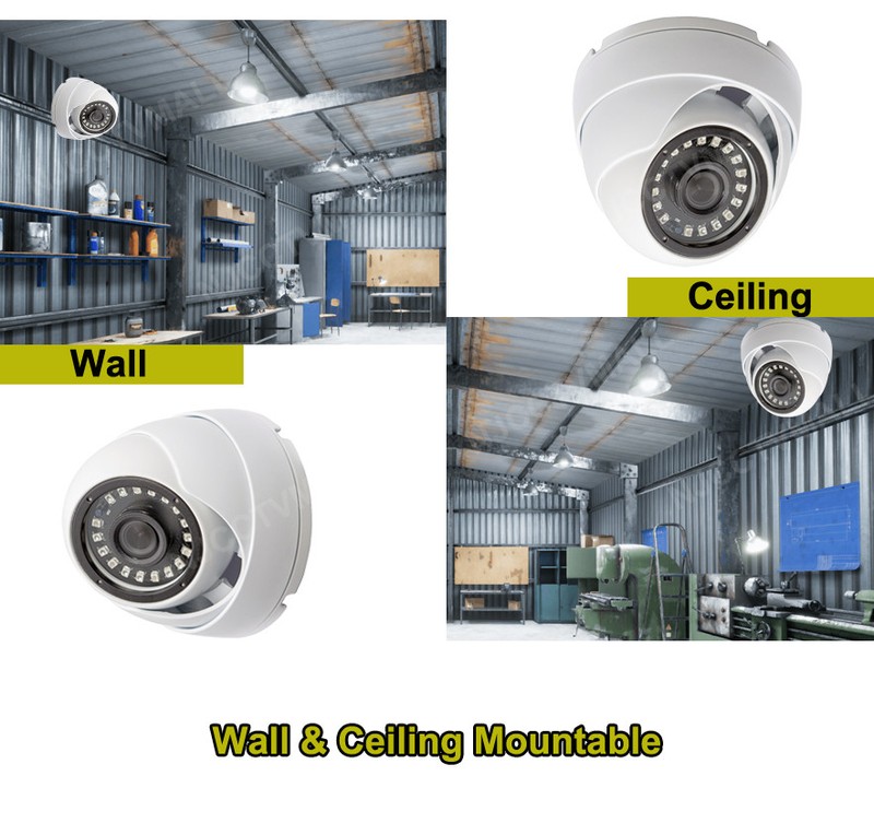 4x Night Vision Wide Angle Outdoor Indoor CCTV Security Camera 1080p TVI CVI AHD gallery