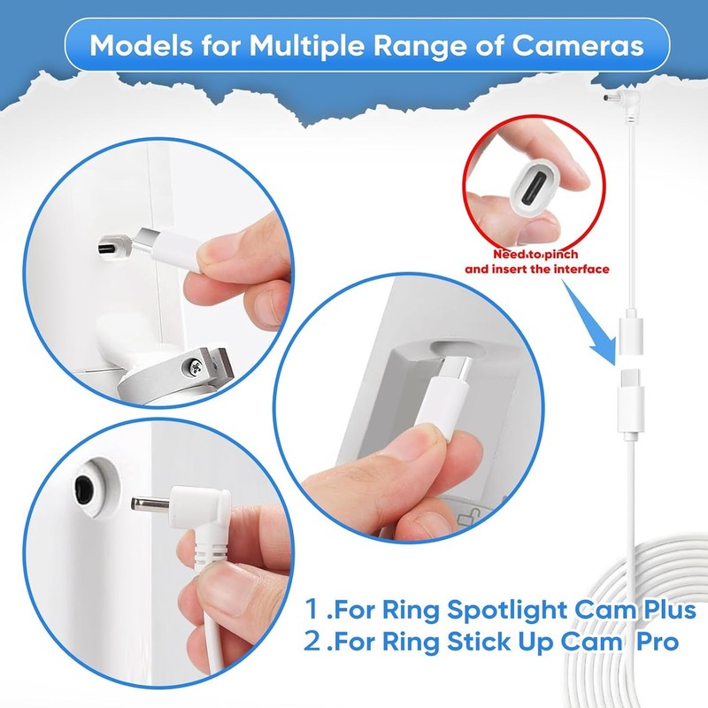 Solar Panel for Ring Camera, Compatible with Spotlight Cam/Pro/Plus Battery, 5W gallery